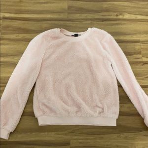 Pink fluffy sweatshirt